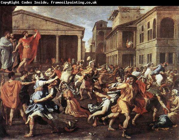 POUSSIN, Nicolas The Rape of the Sabine Women af